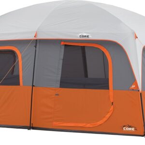 CORE 10-Person Straight Wall Cabin Tent – Spacious, Weather-Proof, and Easy Setup