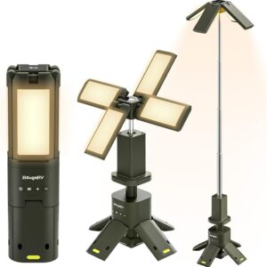 BougeRV Telescopic Camping Light – Rechargeable Rotatable Outdoor Lantern